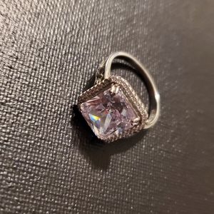 5ct Radiant Cut SS CZ Ring!